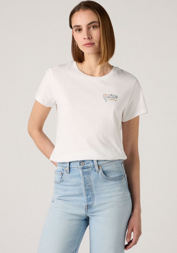 Levi's® Rundhalsshirt THE PERFECT TEE mit Logo im Metallic-Holo Print – Bild 2 von 5