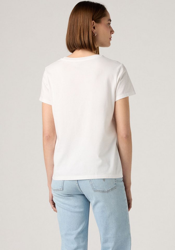 Levi's® Rundhalsshirt THE PERFECT TEE mit Logo im Metallic-Holo Print – Bild 3 von 5