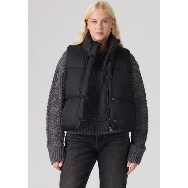 Levi's® Steppweste TATE BUBBLE PUFFER VEST Durchgehender Reißverschluss und Druckknopfverschluss