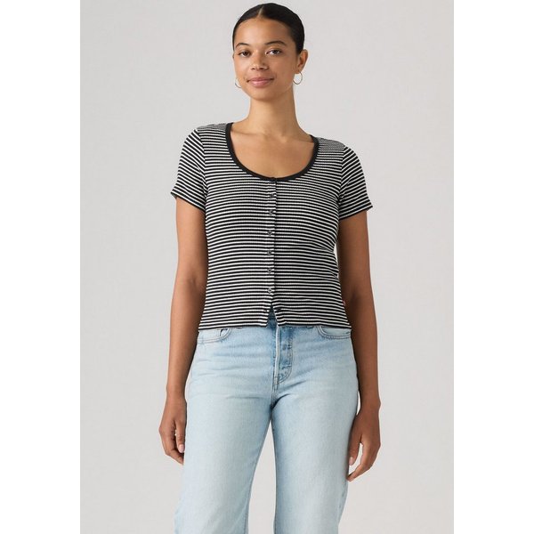 Levi's® T-Shirt AUSTEN BUTTON THROUGH SS Feinripp