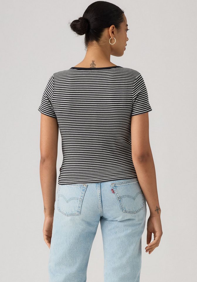 Levi's® T-Shirt AUSTEN BUTTON THROUGH SS Feinripp – Bild 3 von 5