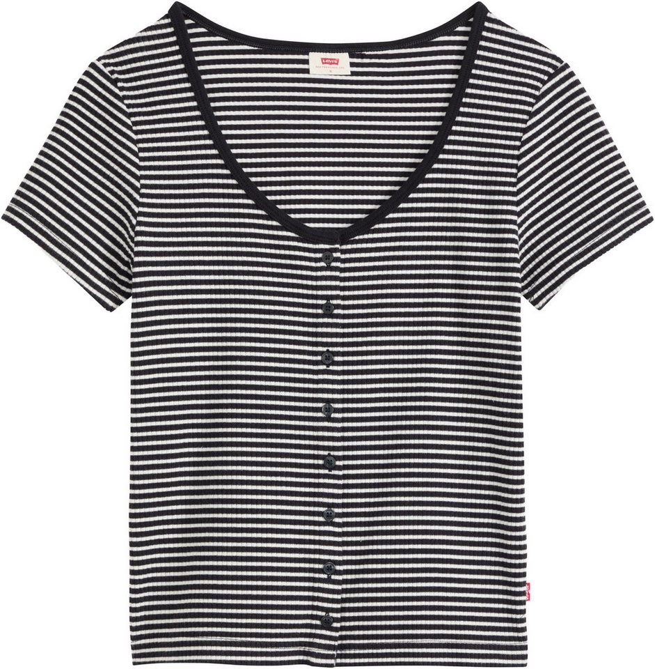 Levi's® T-Shirt AUSTEN BUTTON THROUGH SS Feinripp – Bild 5 von 5