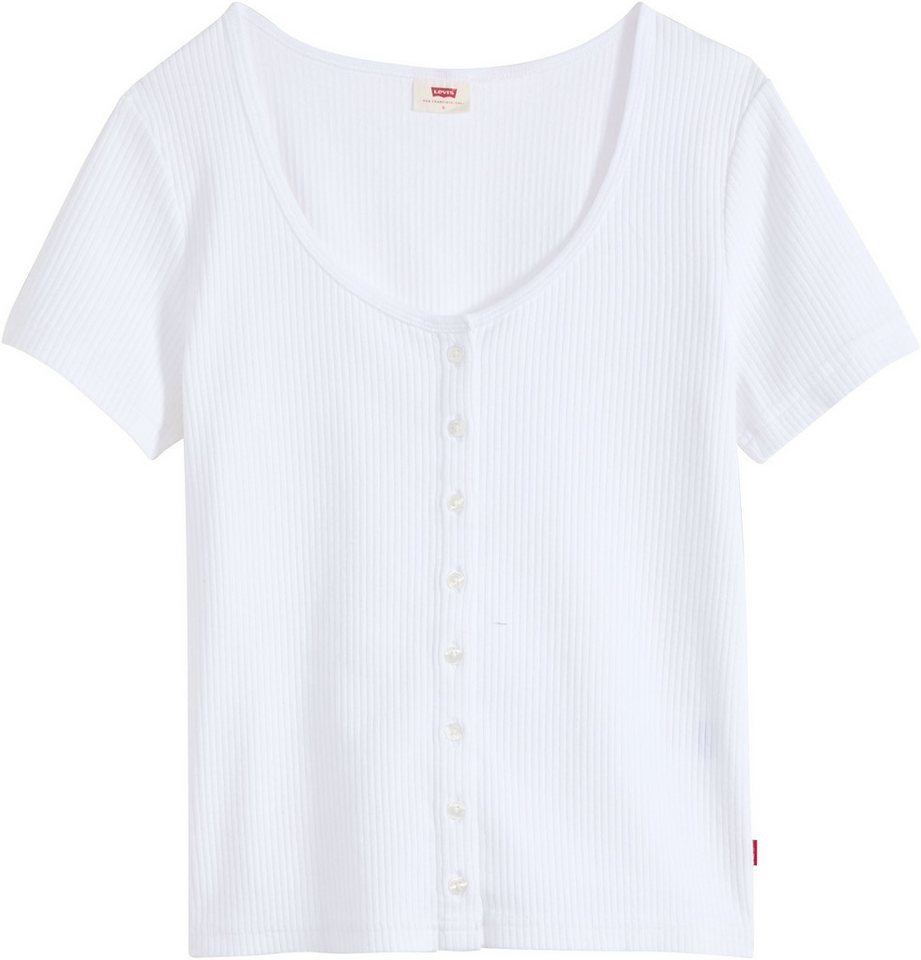 Levi's® T-Shirt AUSTEN BUTTON THROUGH SS Feinripp – Bild 5 von 5