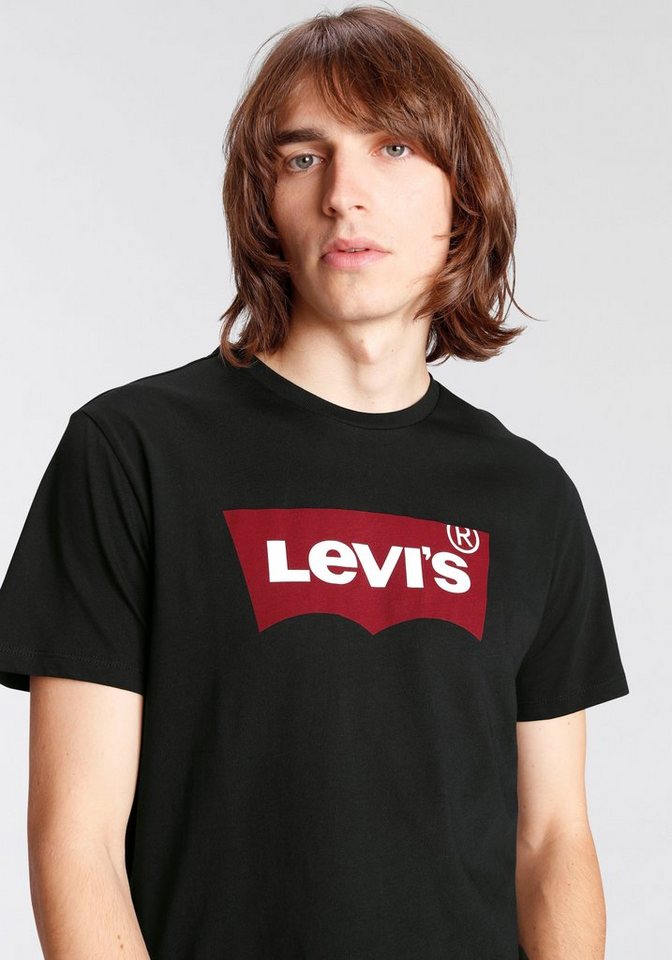 Levi's® T-Shirt Batwing Logo Tee mit Logo-Front-Print – Bild 3 von 5