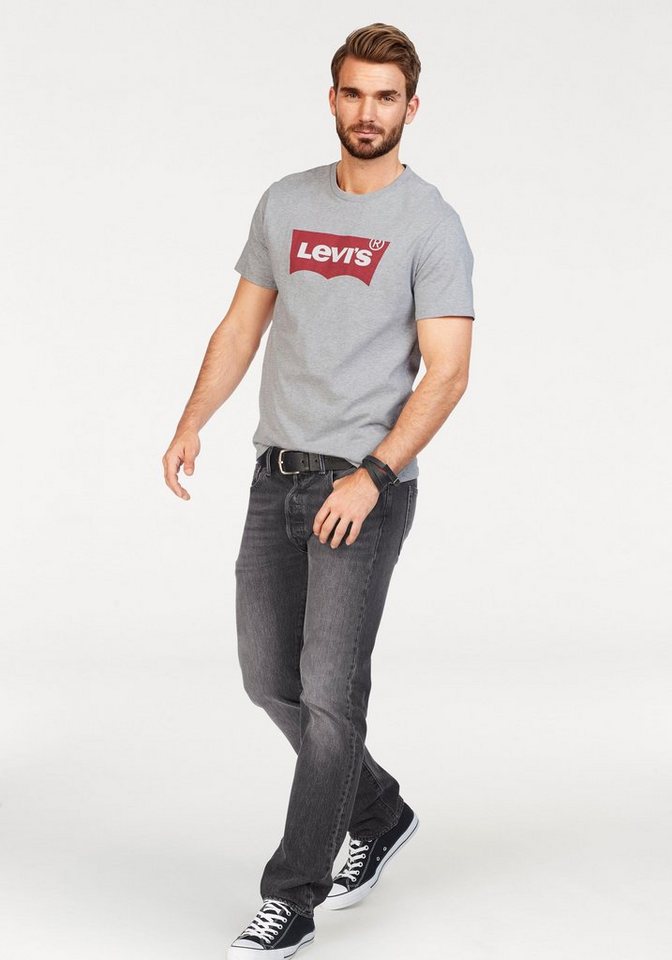 Levi's® T-Shirt Batwing Logo Tee mit Logo-Front-Print – Bild 4 von 5