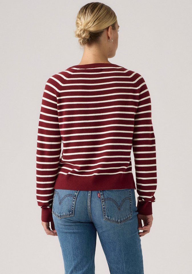 Levi's® V-Ausschnitt-Pullover SUPER SOFT VNECK PULLOVER im Bund beidseitig mit kurzem Schlitz – Bild 2 von 5