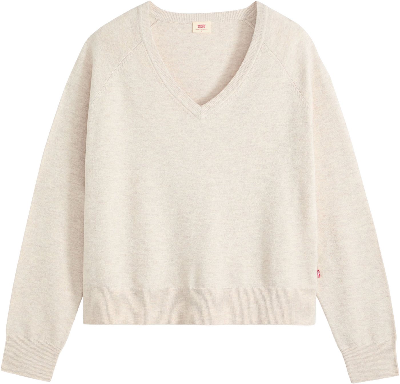 Levi's® V-Ausschnitt-Pullover SUPER SOFT VNECK PULLOVER im Bund beidseitig mit kurzem Schlitz – Bild 5 von 5