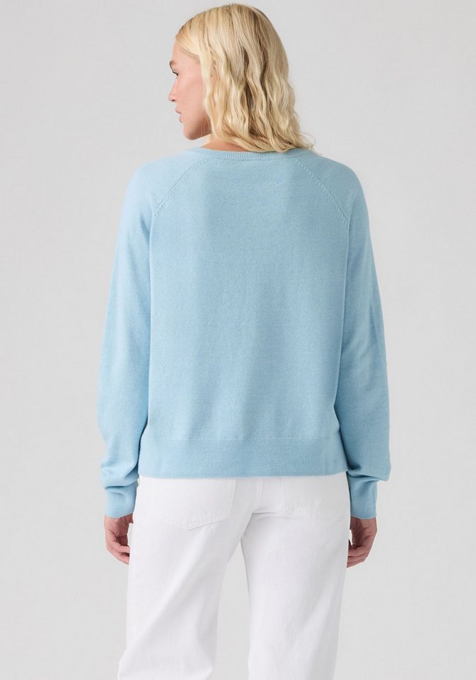 Levi's® V-Ausschnitt-Pullover SUPER SOFT VNECK PULLOVER im Bund beidseitig mit kurzem Schlitz – Bild 3 von 5