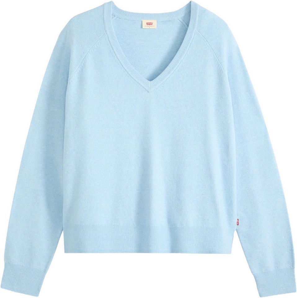 Levi's® V-Ausschnitt-Pullover SUPER SOFT VNECK PULLOVER im Bund beidseitig mit kurzem Schlitz – Bild 5 von 5