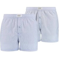 LEVIS Levi's Herren Boxershorts, 2er Pack - Web-Shorts, Baumwolle, einfarbig, Größe M in Blau