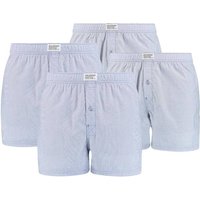 LEVIS Levi's Herren Boxershorts, 4er Pack - Web-Shorts, Baumwolle, einfarbig, Größe S in Blau