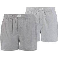 LEVIS Levi's Herren Boxershorts, 2er Pack - Web-Shorts, Baumwolle, einfarbig, Größe XL in Grau