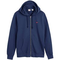 LEVIS Levi's Herren Sweatjacke mit Kapuze - The Original Housemark Zip Up, Baumwolle, Größe 2XL in Blau