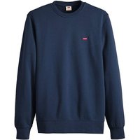 LEVIS Levi's Herren Sweatshirt - The Original Housemark Crew, Rundhals, Baumwolle, Größe M in Blau