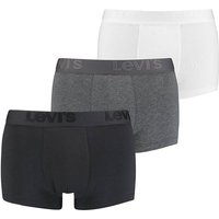LEVIS Levi's Herren Trunks - Premium Trunk, Cotton Stretch, 3er Pack, Größe S in Schwarz