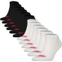 LEVIS Levi's Unisex Sneakersocken, 12er Pack - Low Cut Batwing Logo, ECOM, Größe 43-46 in Weiß