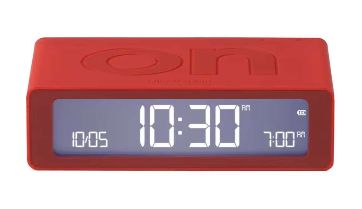 Lexon Quarzwecker LR158R4 Digitalwecker Flip Mini Rot – Bild 4 von 4
