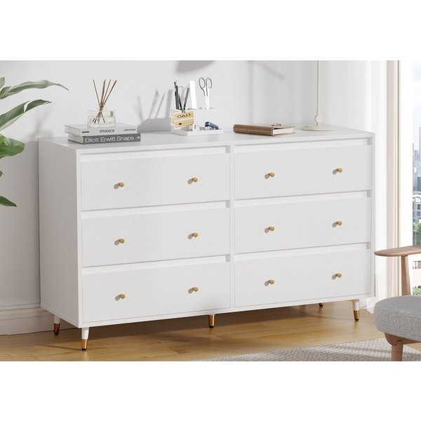 Lexzurn Kommode mit 3/5/6/8 Schubladen, Flur Kommode, Schubladenschrank (Moderne, schlichte Kommode, geeignet für Schlafzimmer, Wohnzimmer, Flur und Arbeitszimm