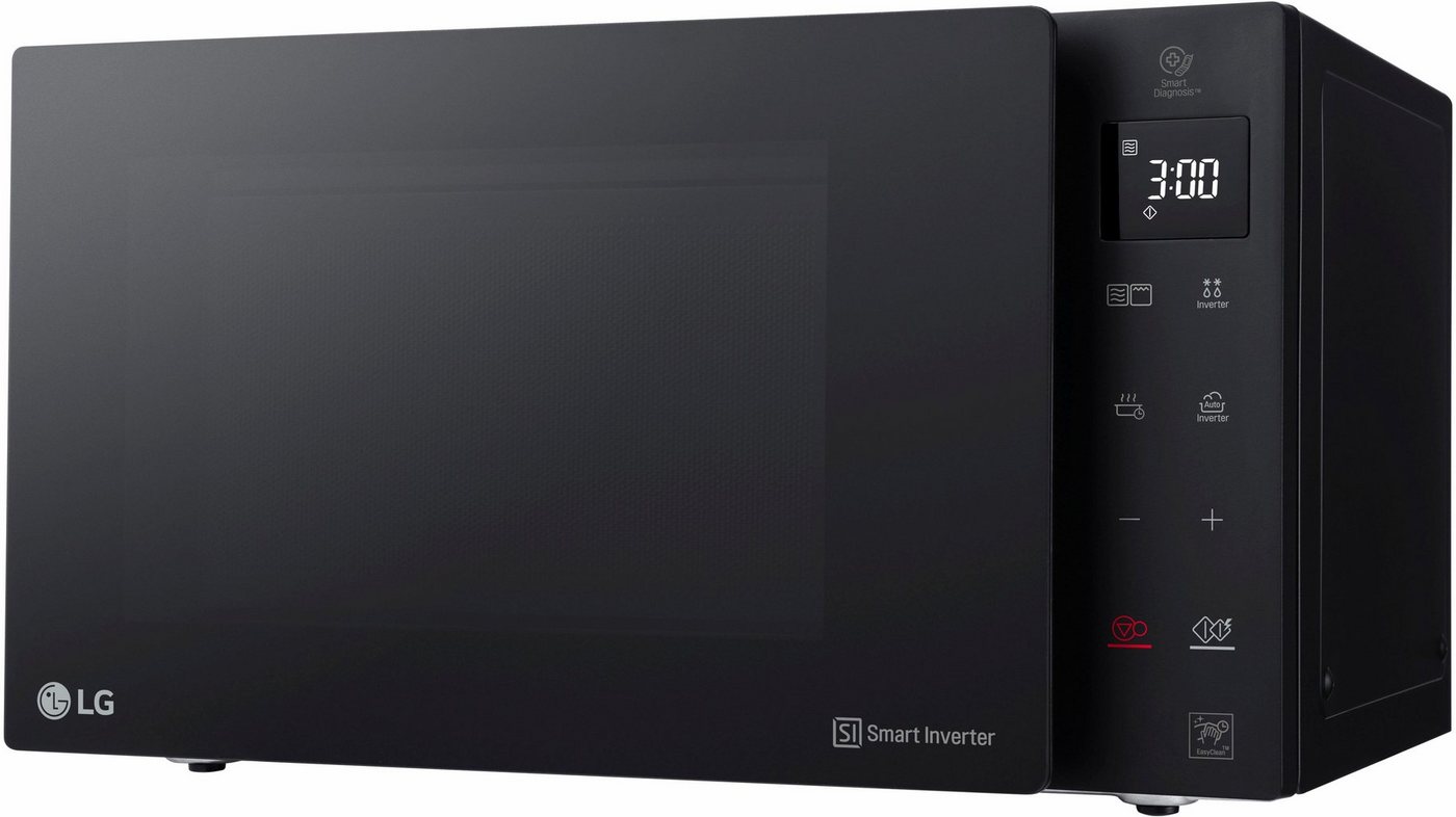 LG Mikrowelle MH 6535 GIS, (25 L, 1000 Watt) mit Quarzgrill, Smart Inverter Technologie & EasyClean, Grill, 25 l, echte Glasfront – Bild 4 von 5