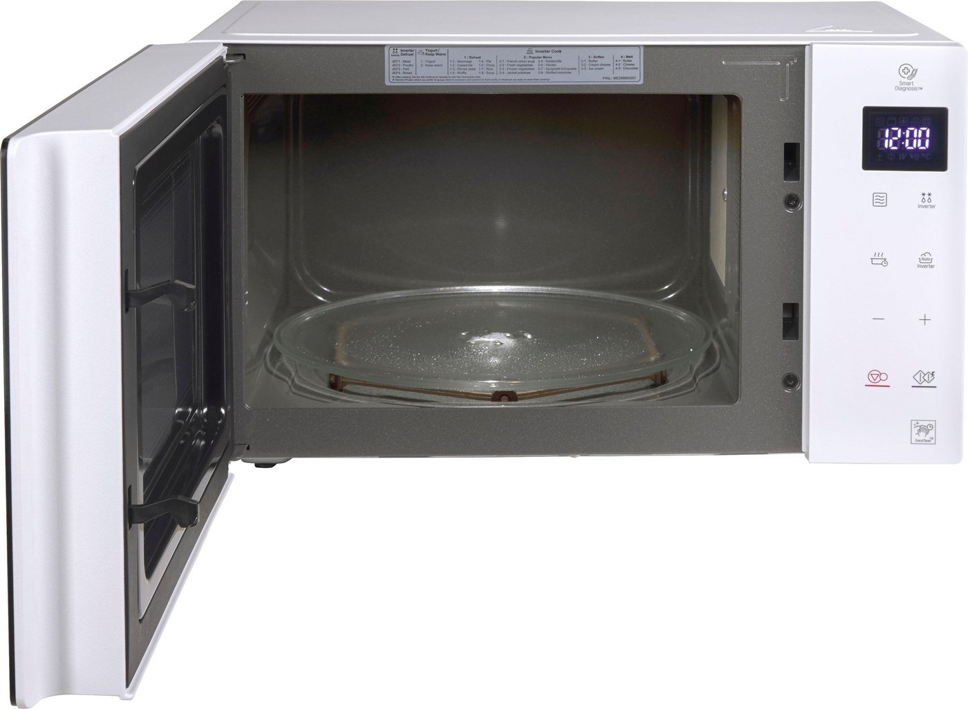LG Mikrowelle MS 23 NECBW, Mikrowelle, 23 l, Smart Inverter Technologie, echte Glasfront – Bild 3 von 5