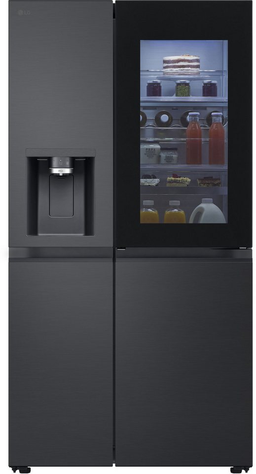 LG Side-by-Side X-Serie GSXB90EVDD, 179 cm hoch, 91,3 cm breit, InstaView®: zweimal klopfen, reinschauen! Craft Ice Eiskugeln – Bild 3 von 5