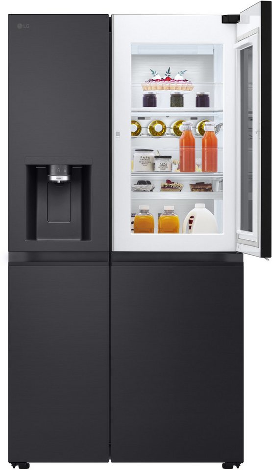 LG Side-by-Side X-Serie GSXB90EVDD, 179 cm hoch, 91,3 cm breit, InstaView®: zweimal klopfen, reinschauen! Craft Ice Eiskugeln – Bild 4 von 5