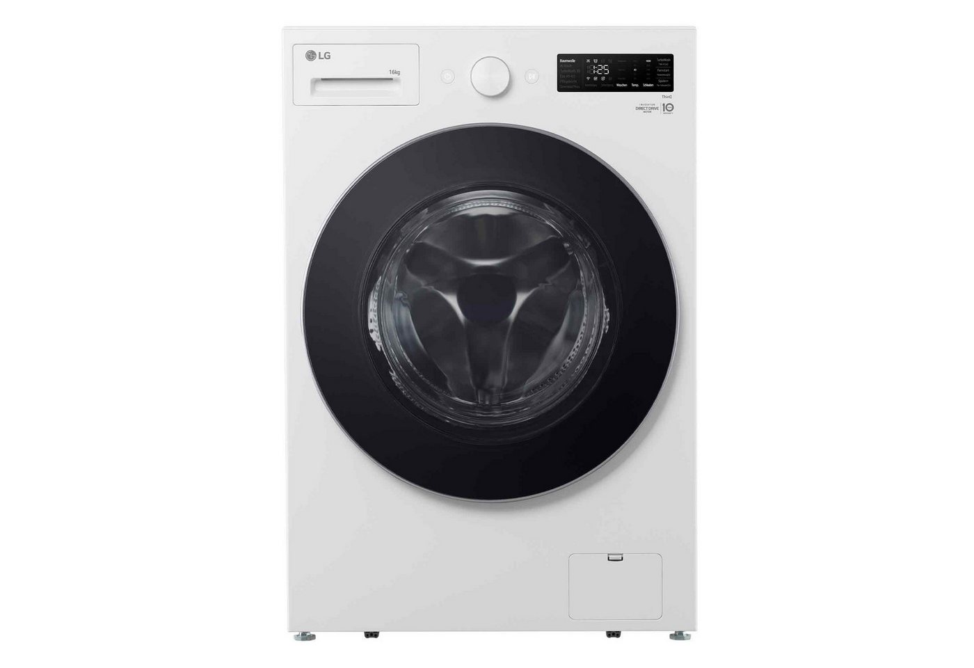 LG Waschmaschine F0WNT162, 16 kg, 1000 U/min, Edelstahlmitnehmer & Sicherheitsglastür – Bild 2 von 5