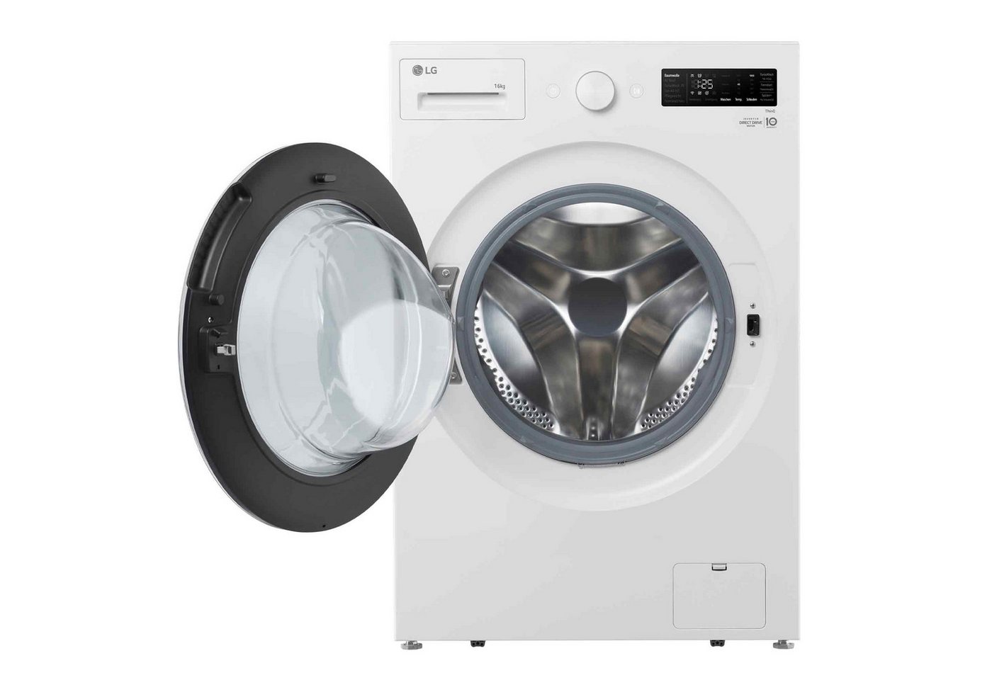 LG Waschmaschine F0WNT162, 16 kg, 1000 U/min, Edelstahlmitnehmer & Sicherheitsglastür – Bild 3 von 5