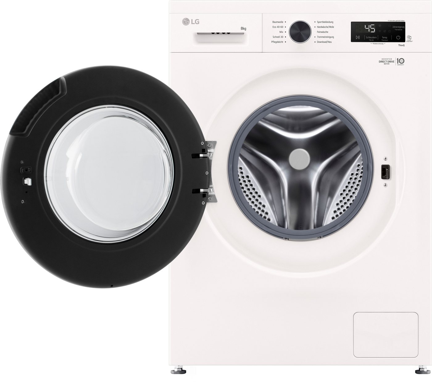 LG Waschmaschine VB F4WB308Y, 8 kg, 1400 U/min, unterbaufähig – Bild 4 von 5