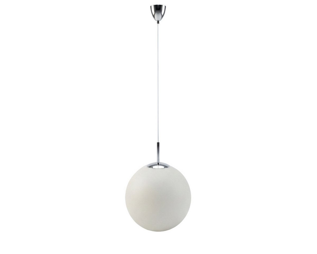 Liadomo Pendelleuchte Kyra, 1-flammige Hängelampe, rund, aus Opalglas, schlicht, modern, ohne Leuchtmittel, E27-Fassung, diffuses Licht, 35 cm Durchmesser, Essz – Bild 5 von 5