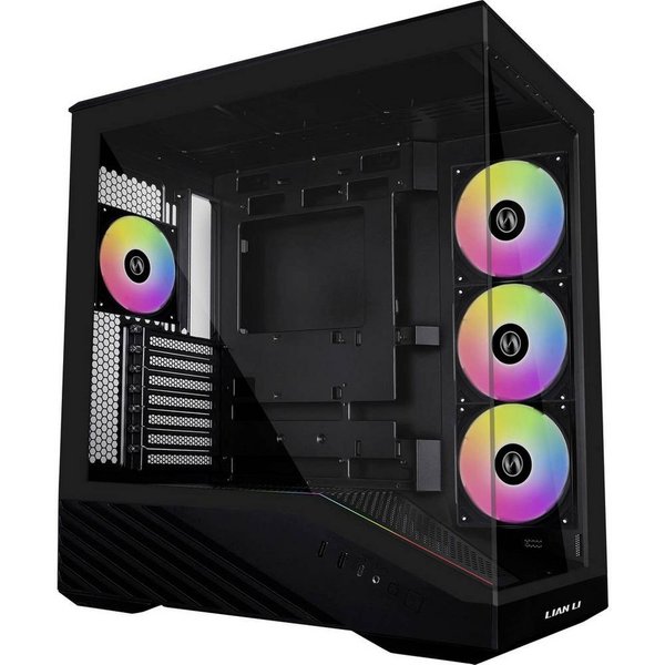 Lian Li PC-Gehäuse Vector V100 Midi-Tower PC-Gehäuse, Gehäuse, Gaming-Gehäuse Schwarz