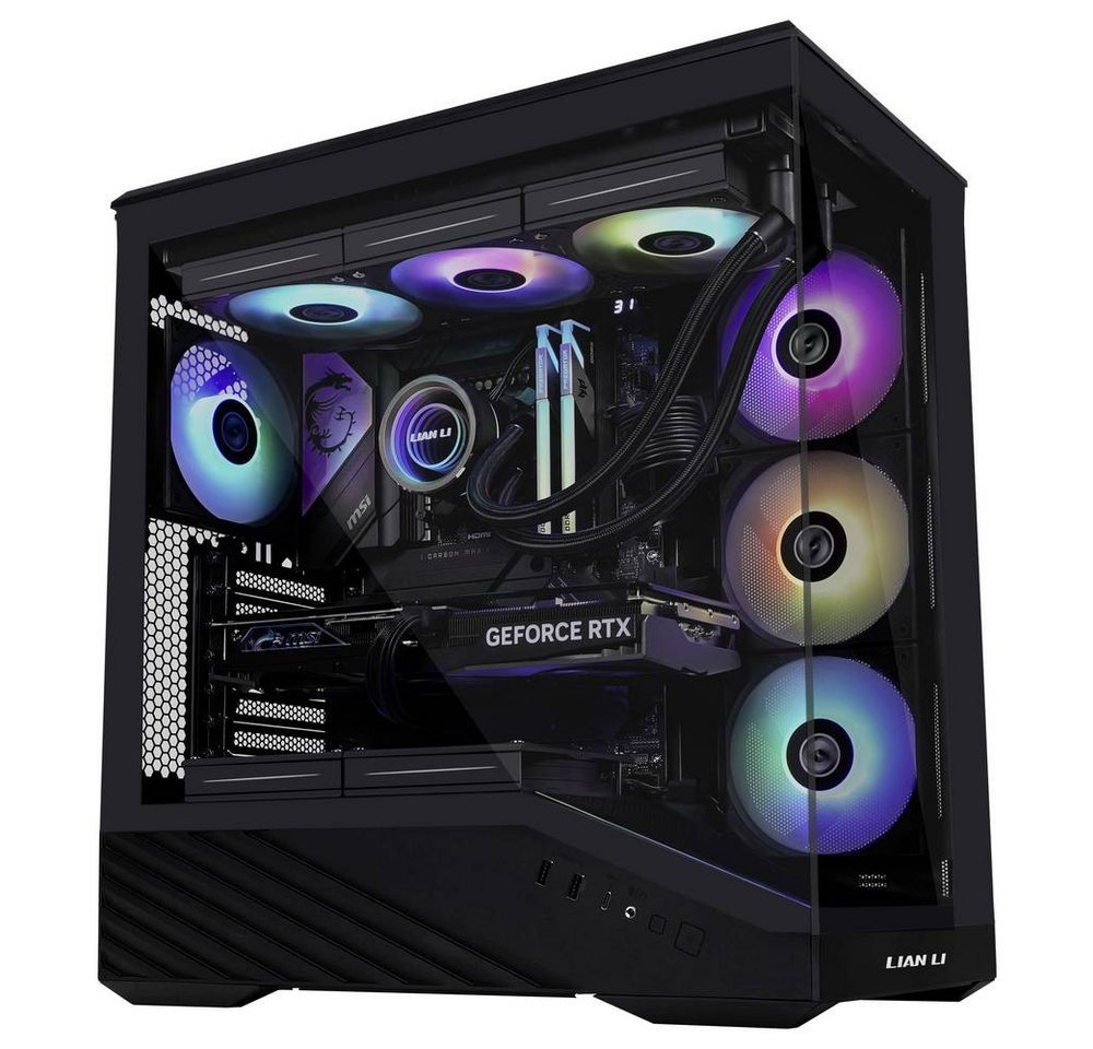 Lian Li PC-Gehäuse Vector V100 Midi-Tower PC-Gehäuse, Gehäuse, Gaming-Gehäuse Schwarz – Bild 3 von 5