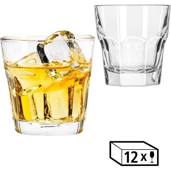LIBBEY Gläser-Set Rocks Glas -GIBRALTAR- 207 ml, Ø: 8,5 cm, H: 8,5 cm, 12er Set, 12-tlg., Glas, hochwertig verarbeitet, im modernen Design
