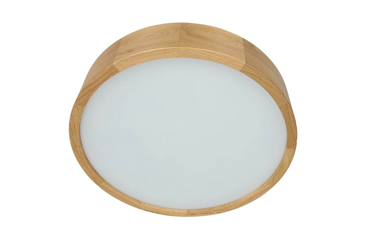 Licht-Erlebnisse Deckenleuchte ARBARO, ohne Leuchtmittel, Moderne Deckenbeleuchtung Holz Eiche rund blendarm Flur Deckenlampe – Bild 4 von 5