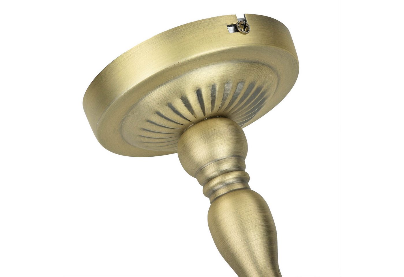 Licht-Erlebnisse Deckenleuchte NEW YORK, ohne Leuchtmittel, Deckenlampe Glas Metall Tiffany Stil E14 Beleuchtung Wohnzimmer – Bild 5 von 5