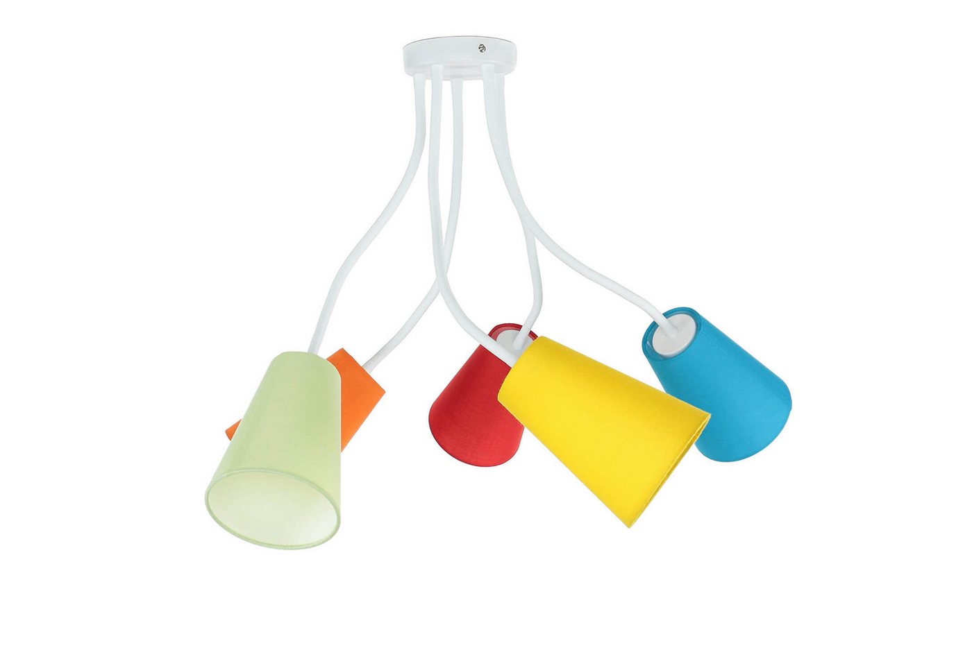 Licht-Erlebnisse Deckenleuchte WIRE, ohne Leuchtmittel, Deckenlampe Bunt flexible Arme stylisch Kinderzimmer Lampe – Bild 4 von 5