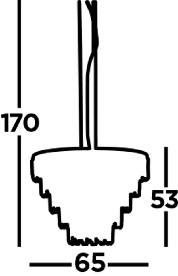 Licht-Erlebnisse Kronleuchter WALKER, ohne Leuchtmittel, 9-flammig E14 D: 65 cm Chrom Rauchgrau Bernstein Klar/Transparent – Bild 5 von 5