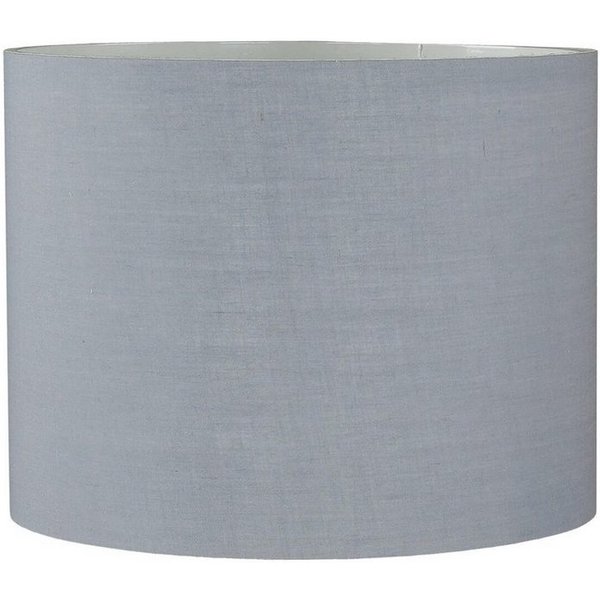 Licht-Erlebnisse Lampenschirm BASIC, Mit Klettverschluss Adapter für E14 E27 Ø 25 cm Grau Stoff