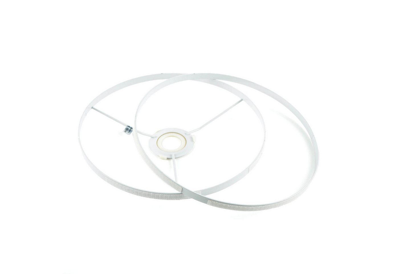 Licht-Erlebnisse Lampenschirm BASIC, Mit Klettverschluss Adapter für E14 E27 Ø 25 cm Grau Stoff – Bild 4 von 5