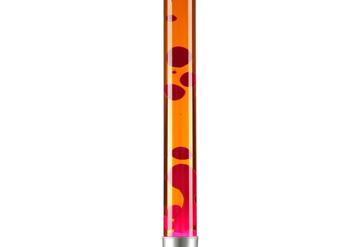 Licht-Erlebnisse Lavalampe ALAN, Tischleuchte Rot Orange Retro Groß 76cm Lampe – Bild 3 von 5