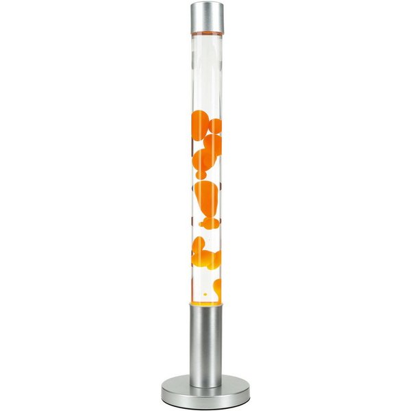 Licht-Erlebnisse Lavalampe ALAN, XXL Retro Lampe Orange Zylinder Stehleuchte Wohnzimmer Jugendzimmer