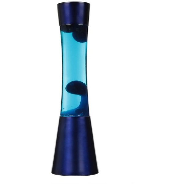 Licht-Erlebnisse Lavalampe RINGO, Warmweiß, Retro Lampe Blau inkl. G9 Leuchtmittel Tischleuchte