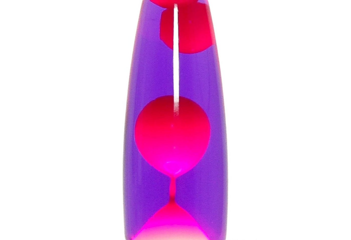 Licht-Erlebnisse Lavalampe TIMMY, Warmweiß, Retro Lampe Tisch Lila Rot dekorative Tischleuchte – Bild 4 von 5