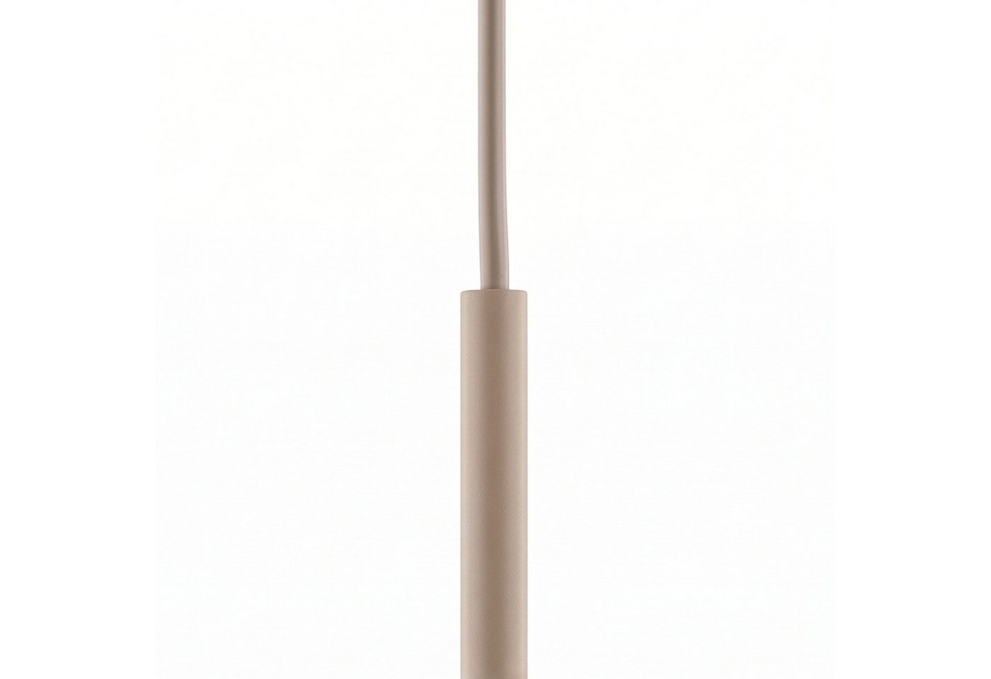 Licht-Erlebnisse Pendelleuchte UMERA, ohne Leuchtmittel, Metall Rauchglas G9 rund D: 15 cm H: max. 150 cm Beige Cognac Modern – Bild 5 von 5