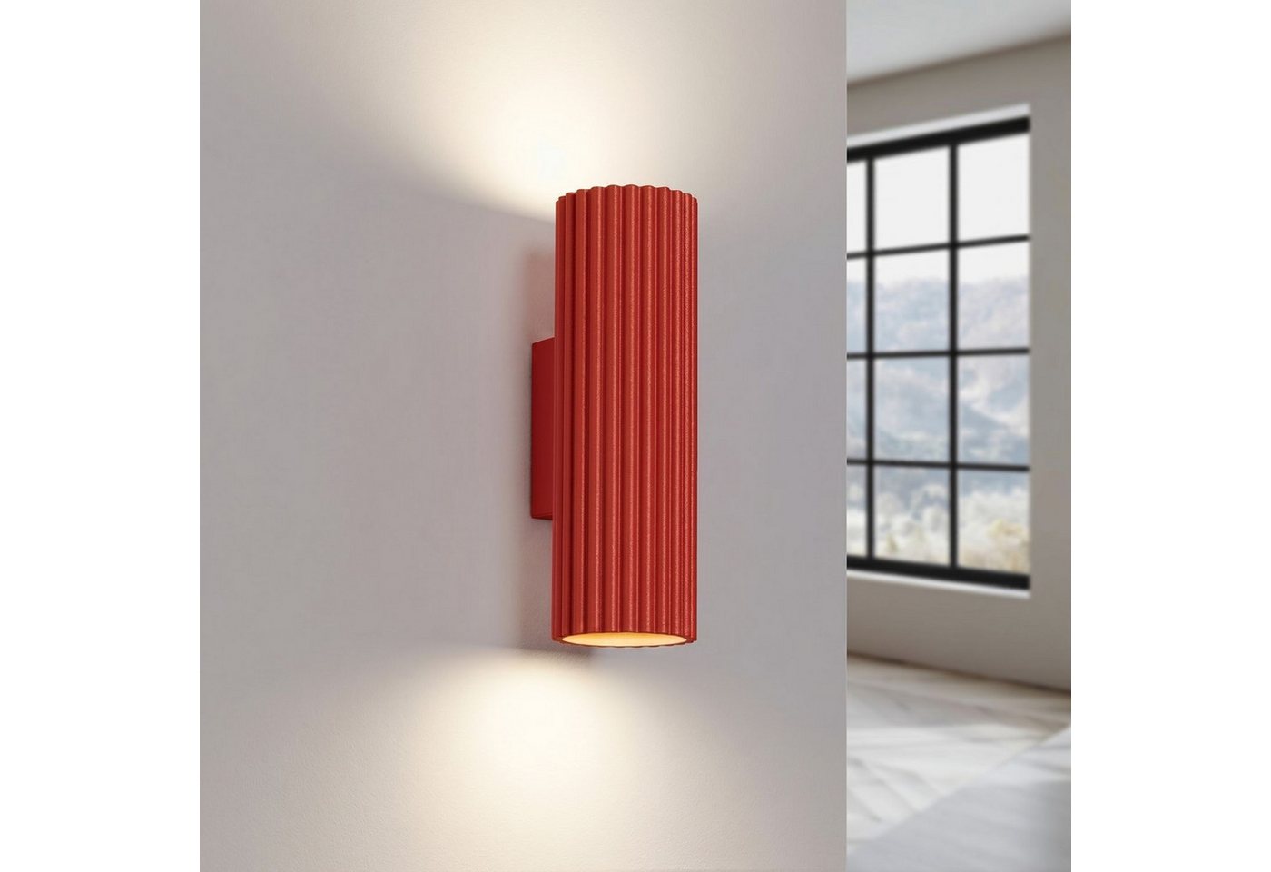 Licht-Erlebnisse Wandleuchte BERTA, ohne Leuchtmittel, GU10 Up Down 20 cm hoch 2-flammig Modern Wandleuchte – Bild 3 von 5