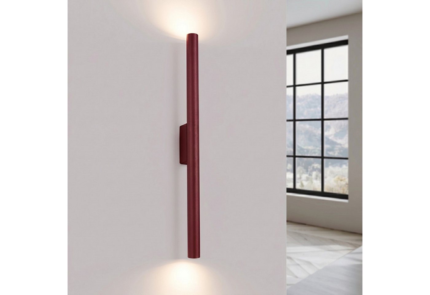 Licht-Erlebnisse Wandleuchte PETERA, ohne Leuchtmittel, Up Down 50 cm hoch G9 2-flammig Modern – Bild 5 von 5