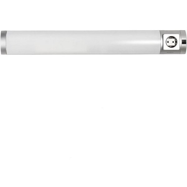 Licht-Erlebnisse Wandleuchte SOFT, LED fest integriert, Warmweiß, LED Wandlampe mit Steckdose Unterbauleuchte Bad Küche Lampe