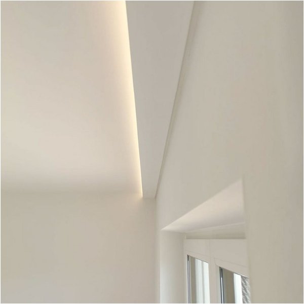 Licht-Trend Stuckleiste Dekor-Profil 6cm Stuckleiste 1,2 m indirekt Wand oder Decke