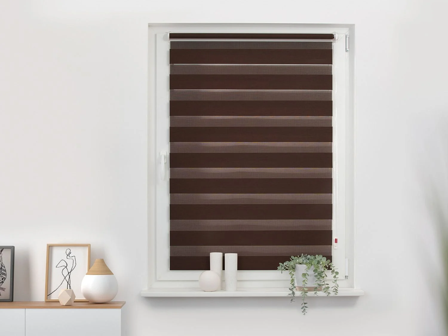 LICHTBLICK Duo Rollo Klemmf, Dunkelbraun, 70x220 cm – Bild 3 von 4