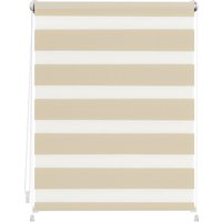 LICHTBLICK Duo-Rollo Klemmfix, ohne Bohren, verspannt, blickdicht (Creme, 90 x 150 cm)